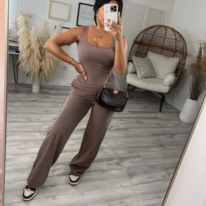 New Mono B Mocha Tank Pant Set Small
